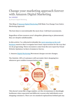 change your marketing approach forever with