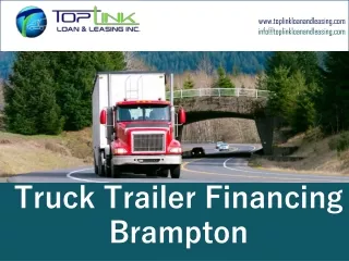 Truck Trailer Financing Brampton