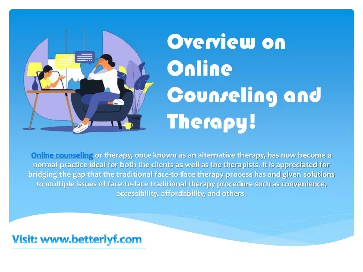 overview on online counseling and therapy