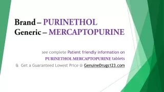 PURINETHOL 50 mg Tablets Buy Online