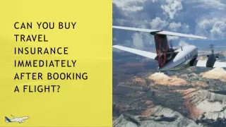 Can You Buy Travel Insurance Immediately After Booking a Flight