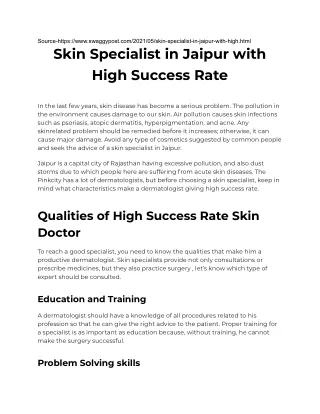 Most Recommended Dermatologist in Jaipur_ Dr. Sachin Sharda (1)