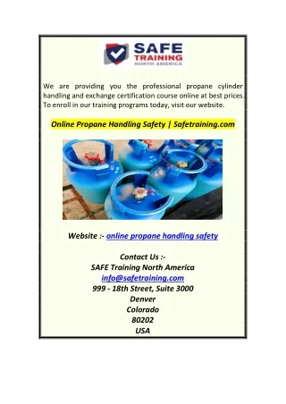 we are providing you the professional propane