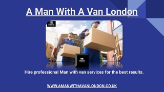 Professional Man With Van Services