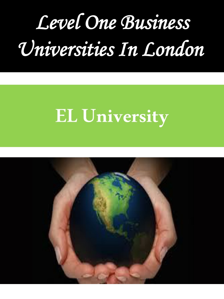 level one business universities in london