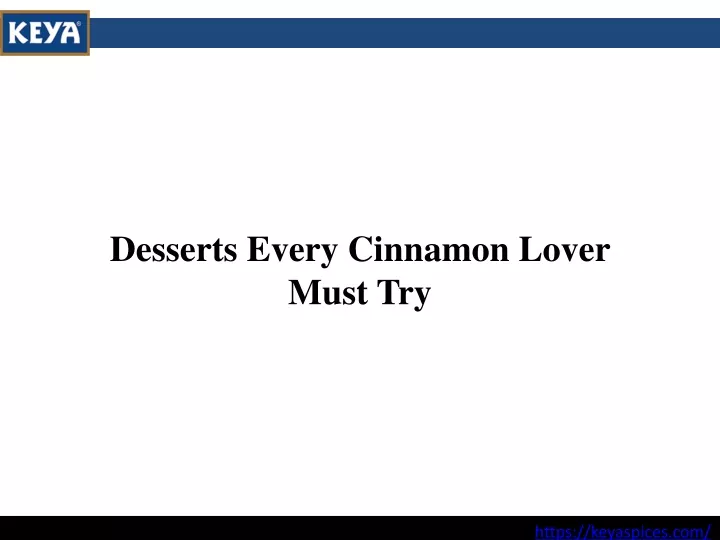 desserts every cinnamon lover must try