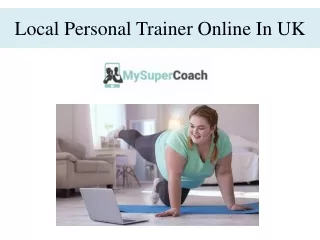 Local Personal Trainer Online In UK