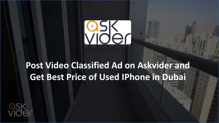 post video classified ad on askvider and get best