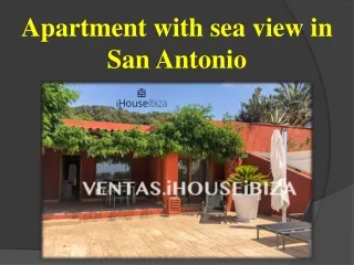 Apartment with sea view in San Antonio