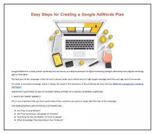 easy steps for creating a google adwords plan