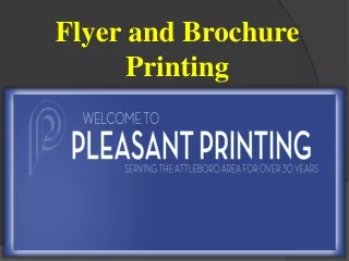 flyer and brochure printing