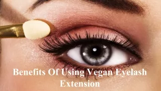 Benefits Of Using Vegan Eyelash Extension