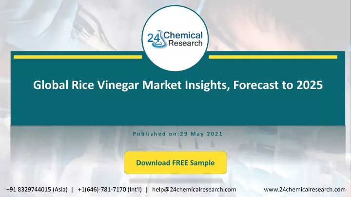 global rice vinegar market insights forecast