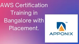 aws certification training in bangalore with