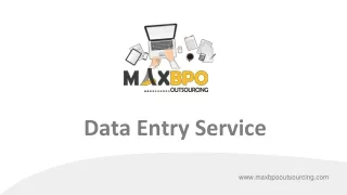 Data Entry Services Company - MaxBPO