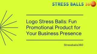 Logo Stress Balls Fun Promotional Product for Your Business Presence