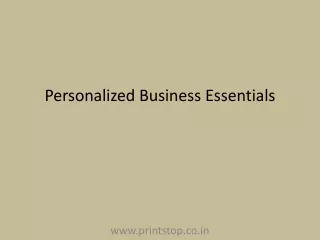 personalized business essentials