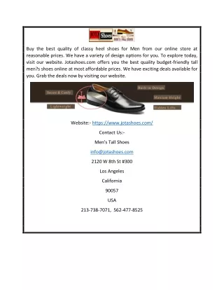 buy the best quality of classy heel shoes
