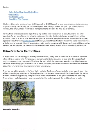 What Is An Ebike And Also Why You Need To Obtain One