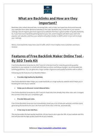 What are Backlinks and How are they important?