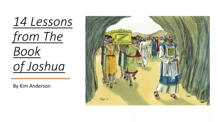 14 lessons from the book of joshua