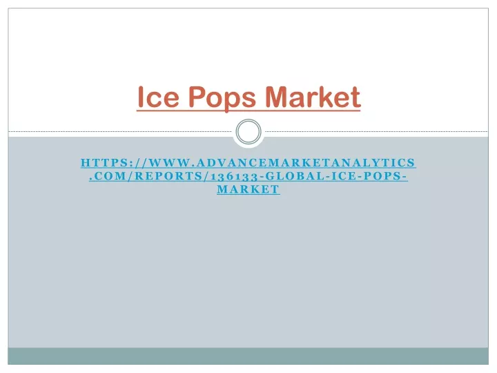 ice pops market