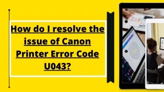 how do i resolve the issue of canon printer error