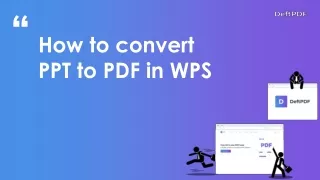 Converting WPS presentations to PDF
