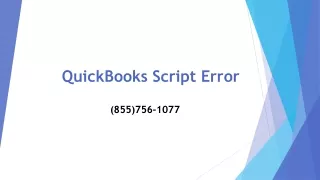 quickbooks script error