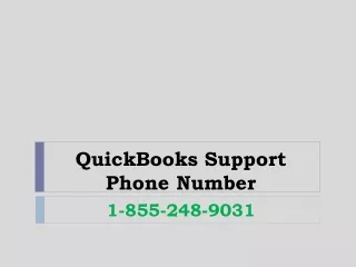 QuickBooks Support Phone Number 1-855-248-9031