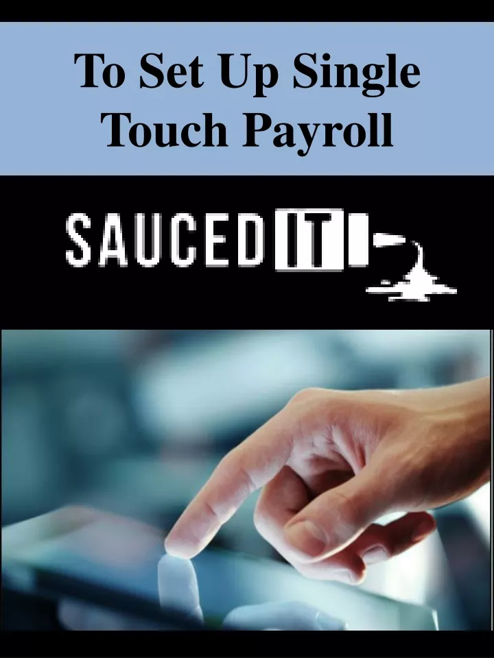 to set up single touch payroll