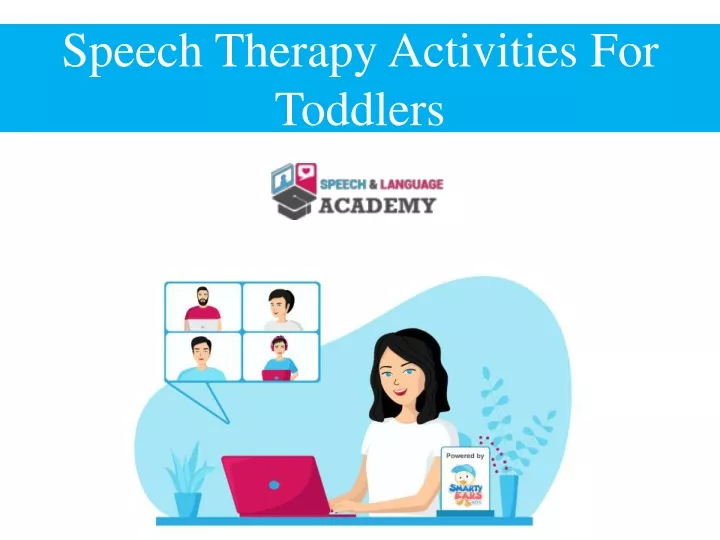 speech therapy activities for toddlers