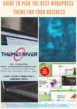 Best Business WordPress Themes At ThemeXriver