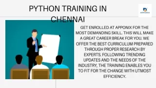 python training in chennai