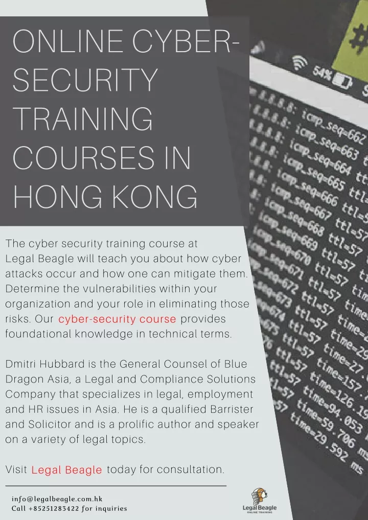 online cyber security training courses in hong