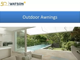 outdoor awnings