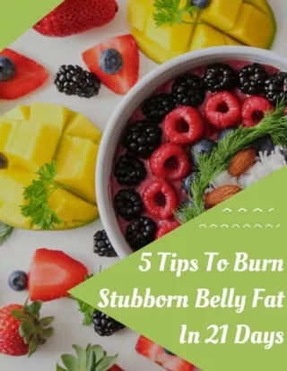 5 Tips To Burn Stubborn Belly Fat in 21 Days - eBook 2.0 with links