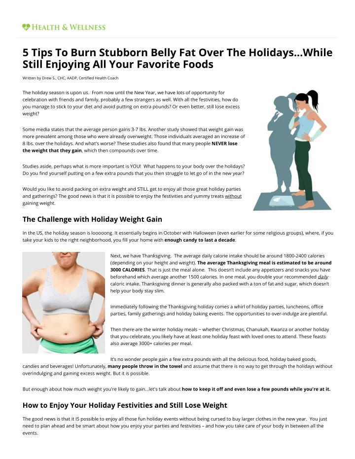 Ppt 5 Essential Tips To Burn Stubborn Belly Fat Fast While Still Enjoying All Your Favorite