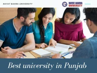Best university in Punjab