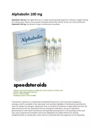 Alphabolin 100 mg