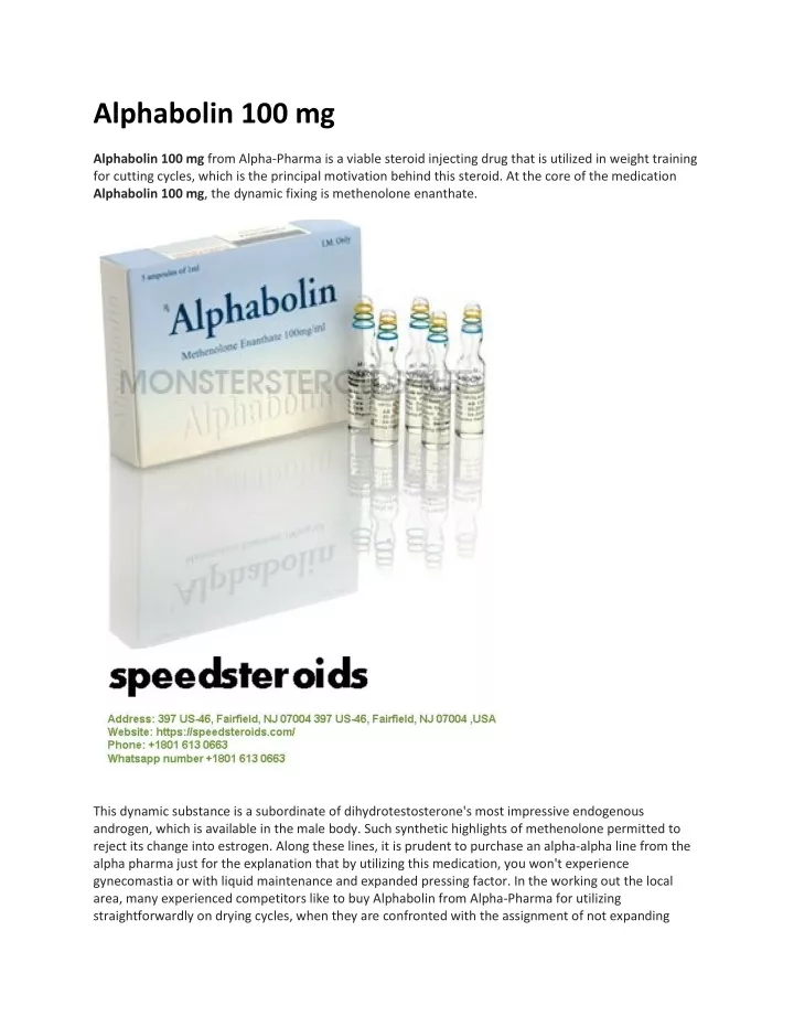 alphabolin 100 mg
