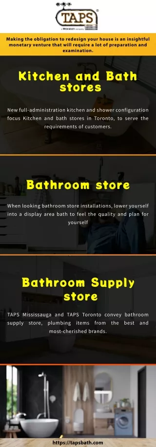 Owning up Kitchen and bath stores in Toronto