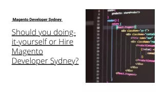 magento developer sydney