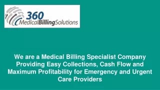California  Emergency Physician Billing Services - 360 Medical Billing Solutions