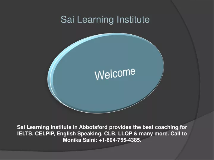 sai learning institute