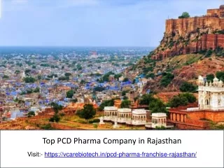 Top PCD Pharma Company in Rajasthan