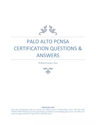 palo alto pcnsa certification questions answers