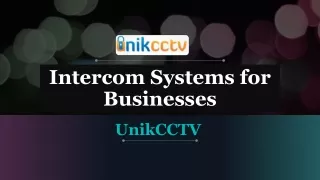 intercom systems for businesses