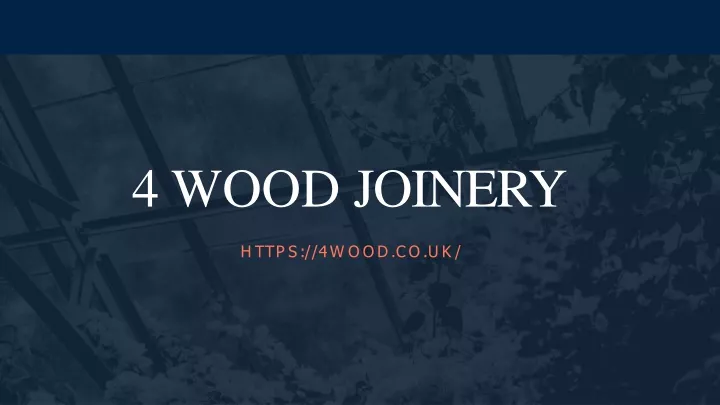 4 wood joinery