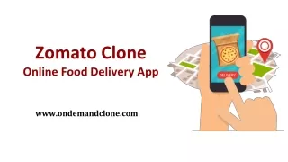 zomato clone online food delivery app